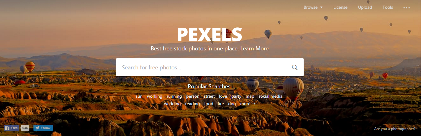 bancos de imagens gratuitos pexels